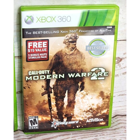 2 Xbox 360 Game Bundle Medal of Honor Warfighter Limited Edition & Call of Duty - Picture 3 of 9